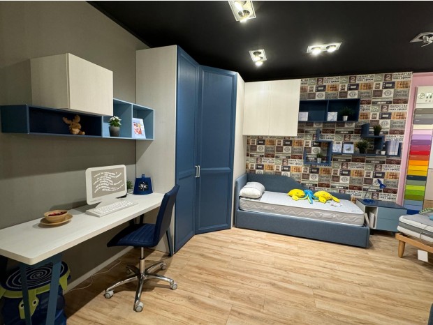 Cameretta con cabina armadio Moretti Compact YOUNG CON ANTA VOGUE
