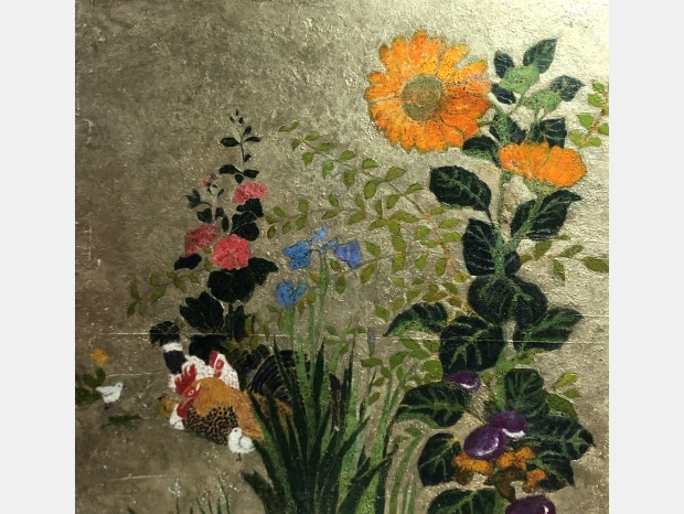 Quadro Benedetta Belloni Birds and Flowers, homage to  Suzuki Kiitsu.