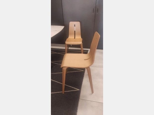 Sedia senza braccioli Caimi brevetti PLATONE