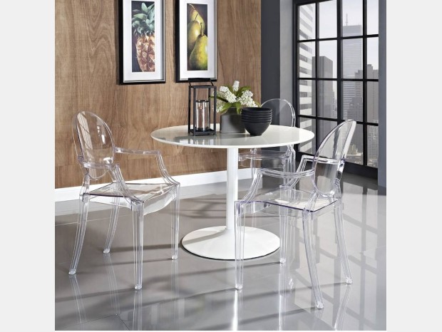 Sedia con braccioli Kartell Louis Ghost