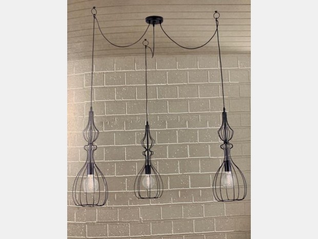 Lampada sospesa Produzione Artigianale MADERA GD 0196 / 3S