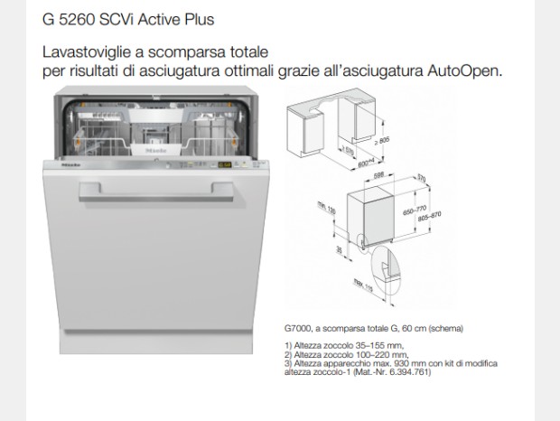 Lavastoviglie Miele G5260 SCVi