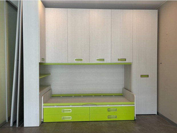 Cameretta a ponte Moretti Compact Verde Cedro