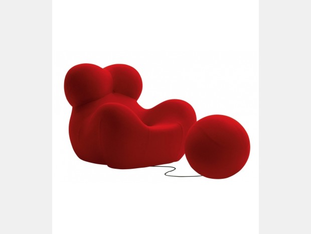 Poltrona con pouf B&B Italia UP 2000