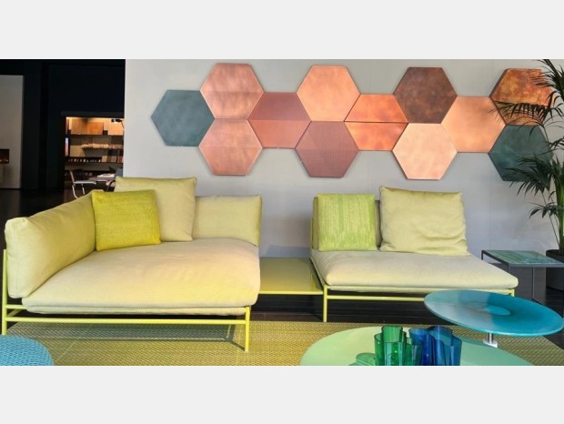 Divano da giardino Paola Lenti Canvas