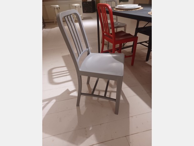 Sedia senza braccioli Emeco Navy Grigio Chiaro