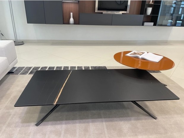 Tavolino rettangolare Poliform Mondrian marmo