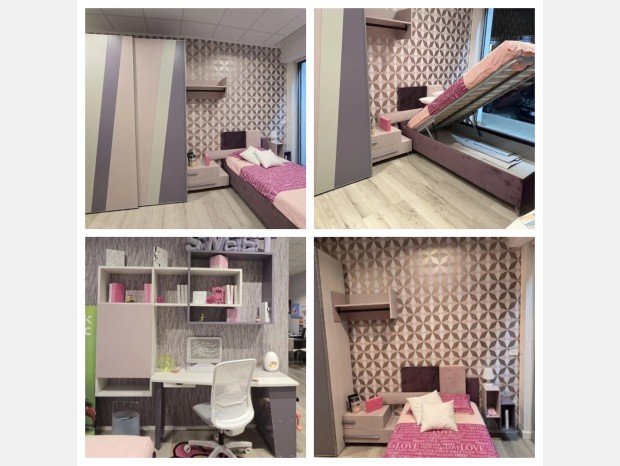 Cameretta letto singolo Moretti Compact Young Slider
