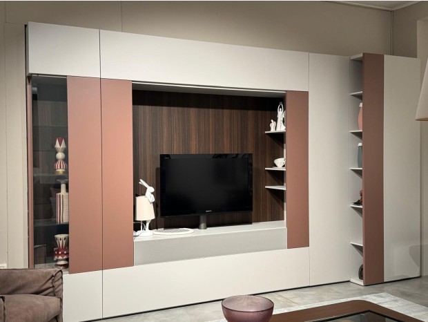 Soggiorno componibile Caccaro Parete Attrezzata Roomy TV
