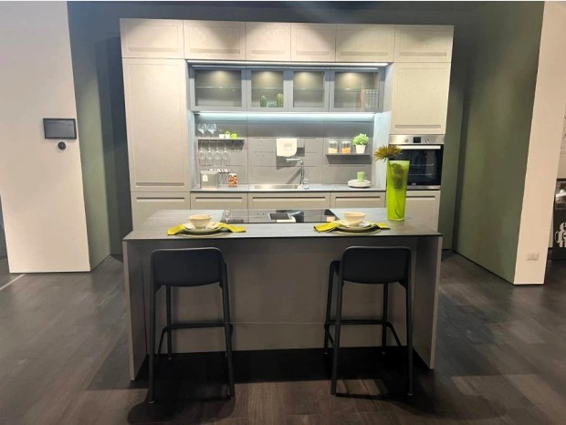 Cucina con Isola Lube Round Frame