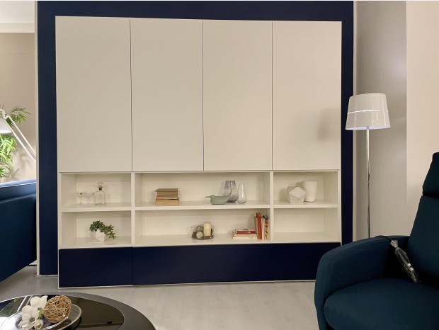 Libreria Novamobili WALL 30 BLU NOTTE