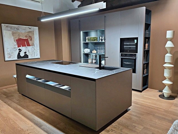 Cucina con Isola Arrital AK Project Profilo Step