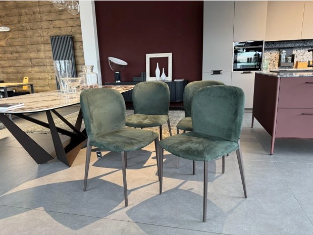 Sedia senza braccioli Cattelan Italia Nancy- Set 4 pezzi