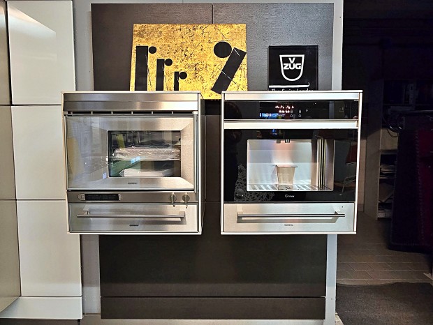 Forno Gaggenau Forno + Macchina Caffè + Scaldavivande su Boiserie Bulthaup