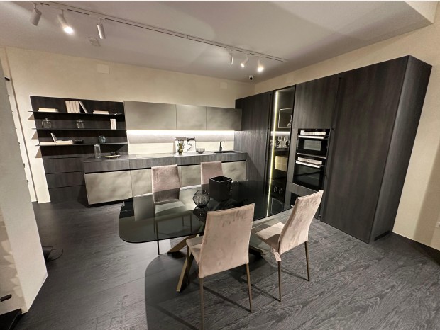 Cucina angolare Arrital AK Project Bordo Dritto con Sistema Vertical