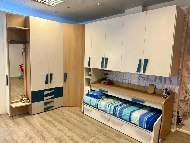Cameretta con cabina armadio Moretti Compact Young