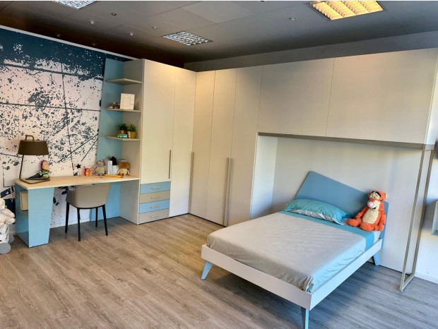 Cameretta a ponte Moretti Compact Young Cielo
