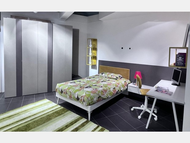 Cameretta letto singolo Mistral letto a terra
