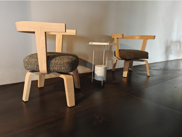Sedia con braccioli Molteni&C. Porta Volta