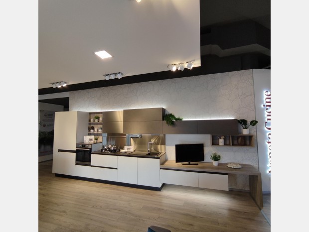 Cucina lineare Veneta Cucine Start Time Presa