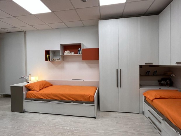 Cameretta a ponte Moretti Compact KIDS 3 letti