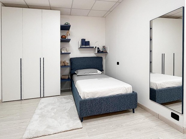Cameretta letto singolo Moretti Compact Young letto singolo big