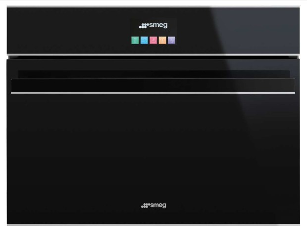 Forno Smeg Smeg Forno combinato a vapore da 45 nero/silver