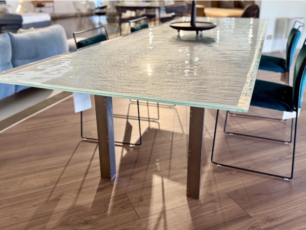 Tavolo rettangolare Cassina Doge limited edition vetro Laguna