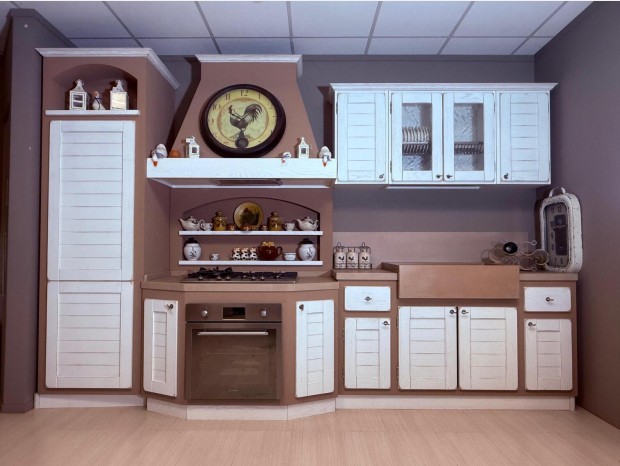 Cucina lineare Frammenti d'Arte Doga