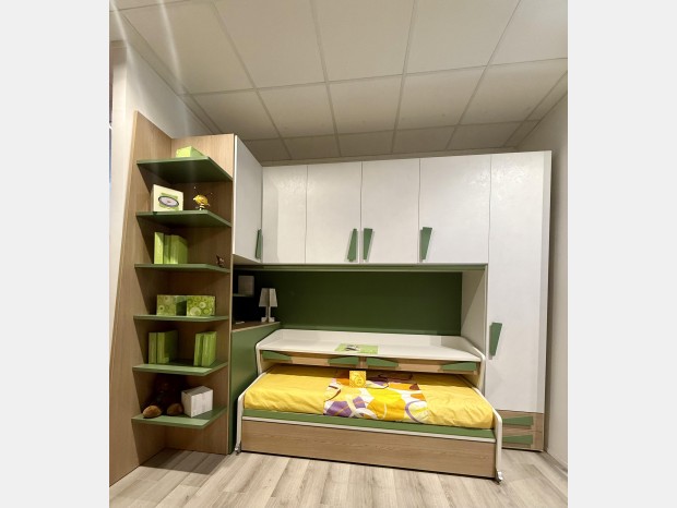 Cameretta a ponte Moretti Compact Verde