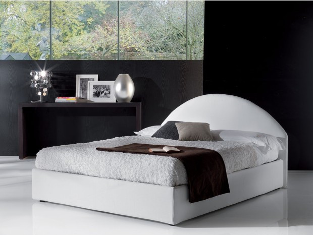 Letto matrimoniale con contenitore Crippa Salotti Celeste