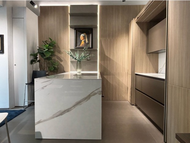 Cucina con Isola Febal Casa SQUARE OVER