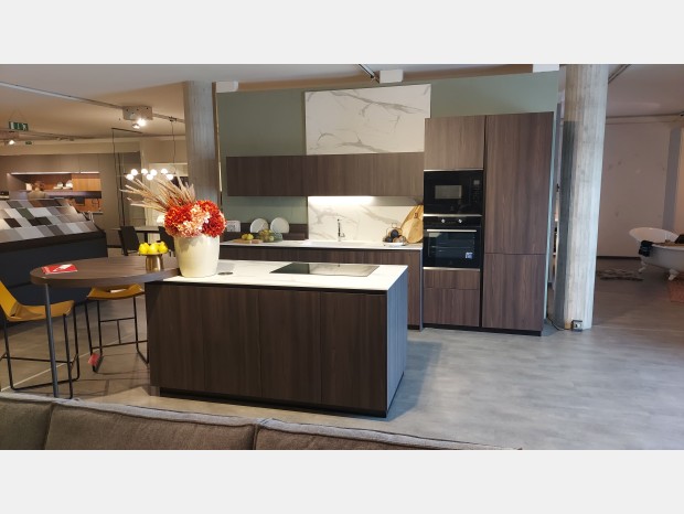Cucina con Isola Arrital Ak Project Profilo Step