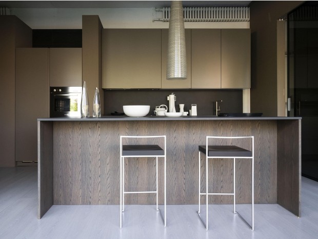 Cucina con Isola Binova BLUNA