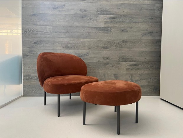 Poltrona con pouf Alf DaFrè Raku