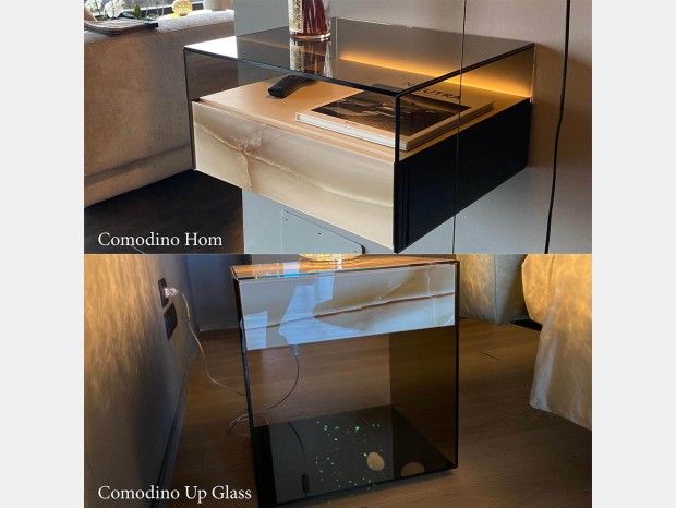 Comodino Lago Hom e Up Glass