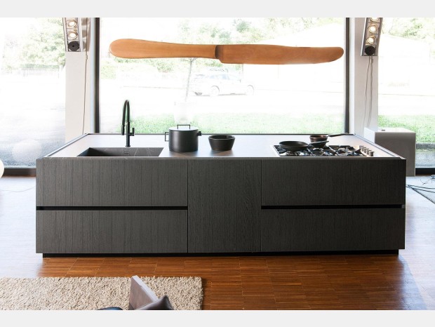 Cucina con Isola Binova Bluna