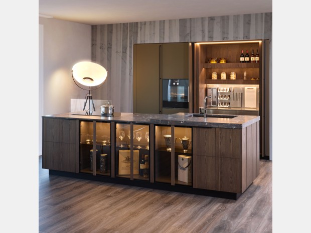 Cucina con Isola Diotti.com PLAN LOTO 01 OUTLET