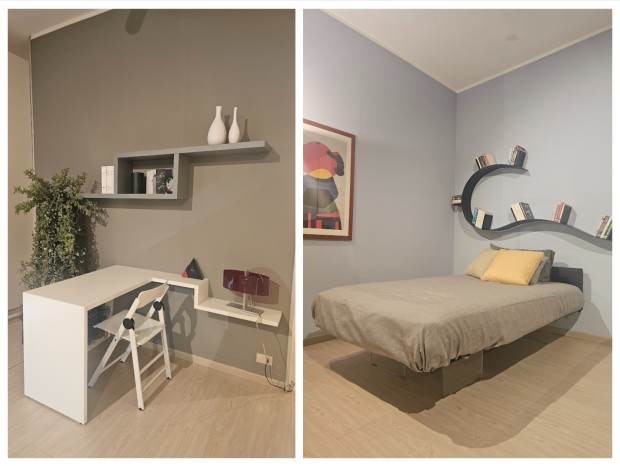 Cameretta letto singolo Lago Letto Air e Desk Lagolinea