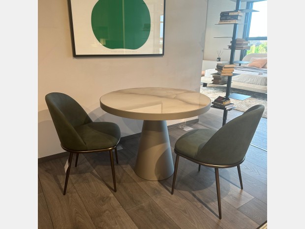 Tavolo rotondo Cattelan Italia | Saturno Keramik bistrot