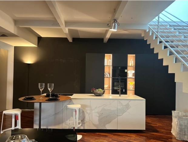 Cucina con Isola Valdesign Anice Zafferano