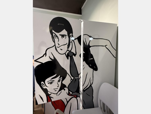 Frigorifero Coolors Combinato SMEG decoro Lupin e Margot