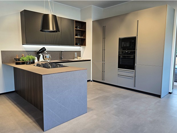 Cucina con penisola Febal Casa Origina Square