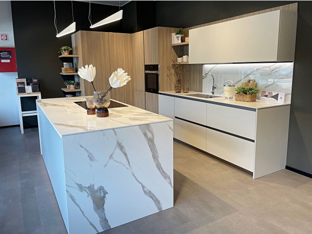 Cucina con Isola Febal Casa Origina Profilo L