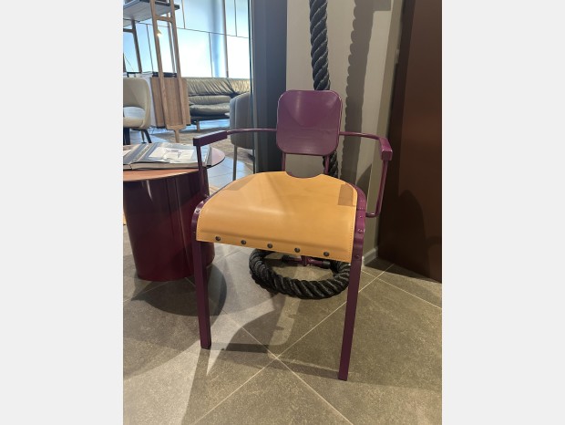 Sedia con braccioli Da A Italia Rock4 chair leather