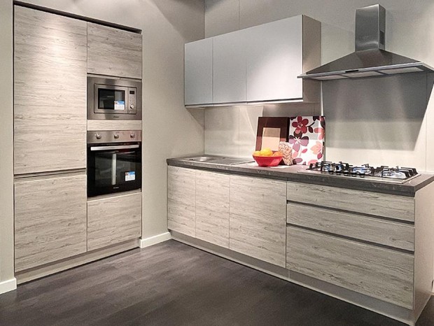 Cucina lineare Net Cucine New Kelly Angular