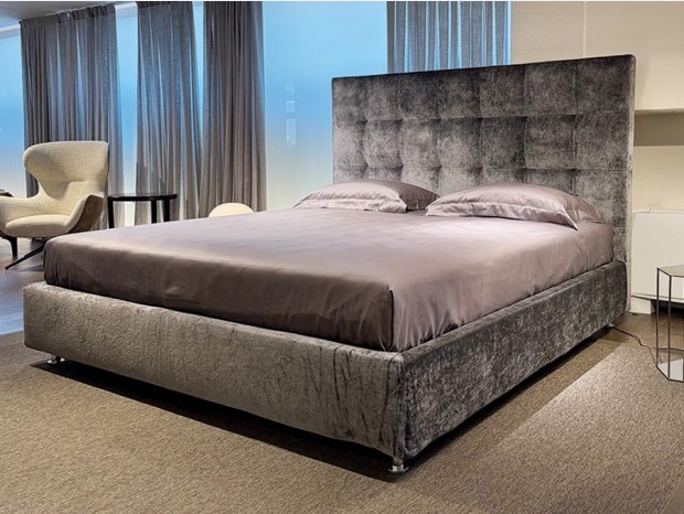 Letto matrimoniale con contenitore Twils MAX Capitonné