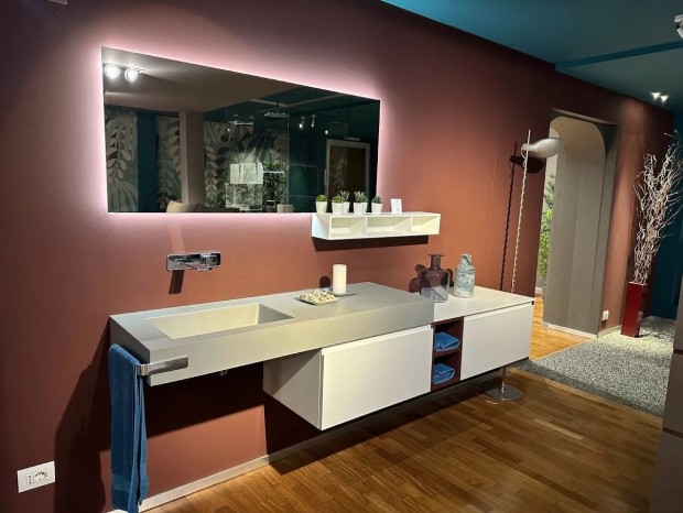 Mobile bagno Arbi Street bianco opaco