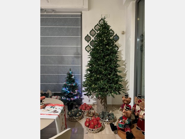 Lampada da terra EDG Pino Cristallo H 210 cm Con Led