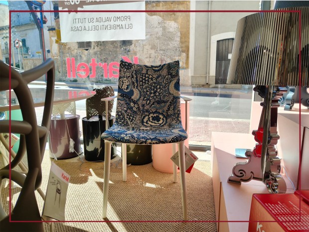 Sedia con braccioli Kartell H.H.H